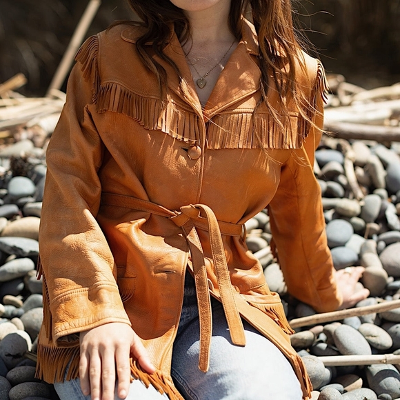 VTG 60s Deerskin Fringe Jacket - Picture 16 of 16